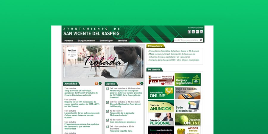 Página web del Ayuntamiento de San Vicente del Raspeig
