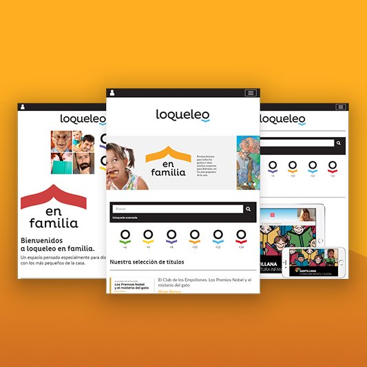 Diseño página web de Loqueleo