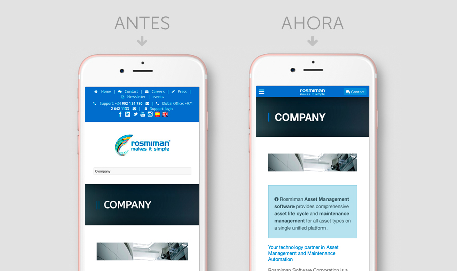 diseño responsive rosmiman